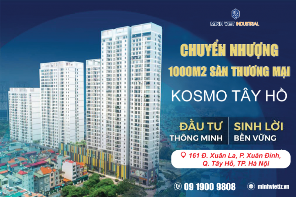 Chuyển nhượng sàn thương mại Kosmo Tây Hồ